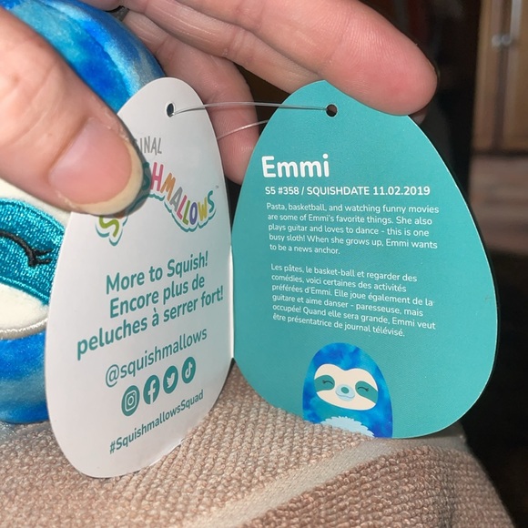 Squishmallows- Emmi the sloth! NWT! - Picture 3 of 4